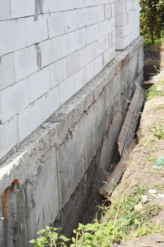 Repaired Foundation Walls